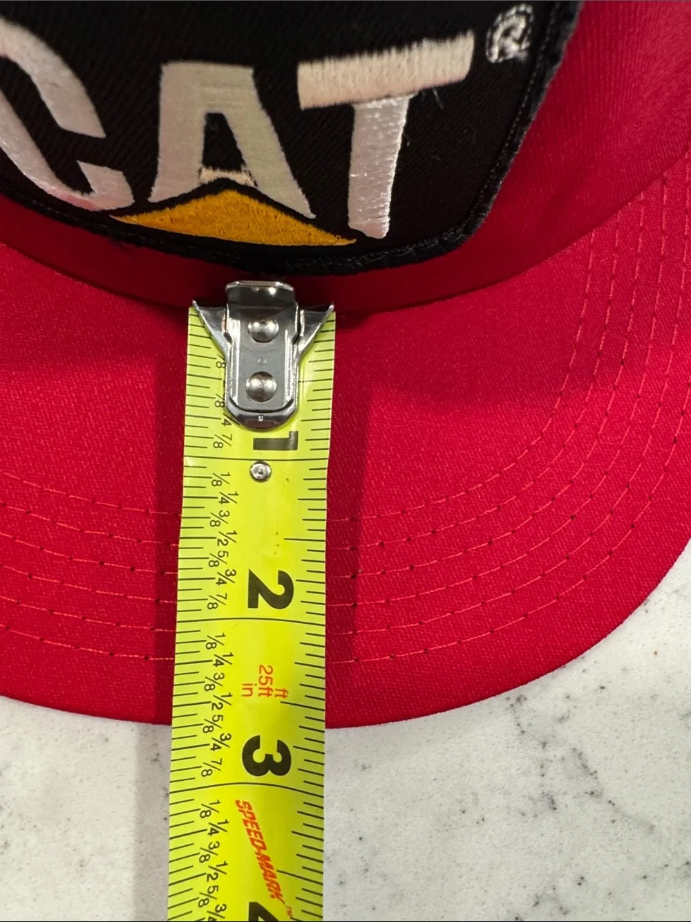 NWT Vintage CAT Caterpillar Tonkin Mesh Trucker Hat Cap Patch Snapback America